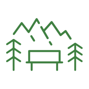 Icona che indica che la Casa Alpina è dotata di uno spazio verde privato